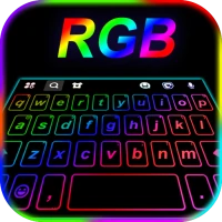 RGB Neon Keyboard Background
