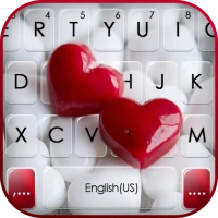 Red 3D Hearts Theme