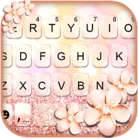 Rose Gold Glitter Keyboard The