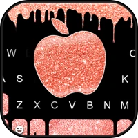 Glitter Rose Gold Keyboard The