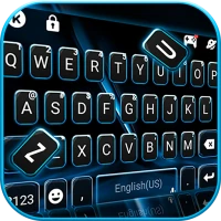 Neon Black Blue Theme