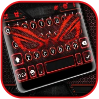 Gaming Red Tech Keyboard Theme