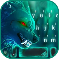 Scary Wild Wolf Keyboard Theme