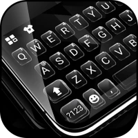 Simple Black Glass Keyboard Th