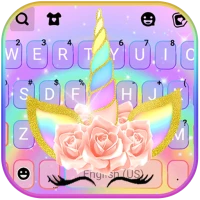 Unicorn Rainbow Keyboard Backg