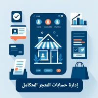 إدارة حسابات المحل