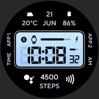 Retro Digital: Watch face