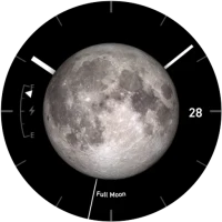 Big Moon Phase Watch Face