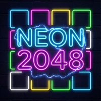 Neon 2048: Glow Puzzle Game