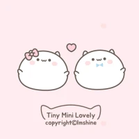 Pink tiny mini lovely cat