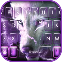 Wolf Lightning Keyboard Theme