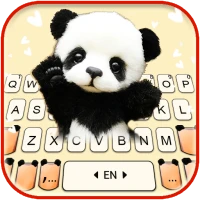 Cute Baby Panda 2 Keyboard Bac