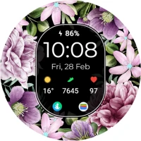 TVV Floral Digital Watch Face