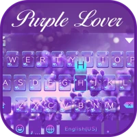 Purple Love Emoji Keyboard