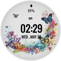 Spring Butterfly Watch Face