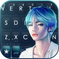 Cute Kpop Boy Keyboard Backgro