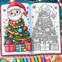 Coloring Book: Christmas Games