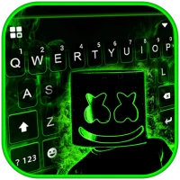 Neon Green DJ Keyboard Theme