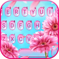 Pink Daisy Keyboard Theme