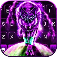 Purple Thunder Wolf Keyboard B