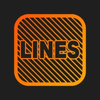 Lines Square - Neon icon Pack