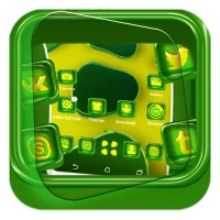 3D Green Gemstone Theme