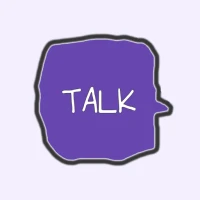 삐뚤빼뚤 딥 퍼플 카톡테마 - 심플 카카오톡테마