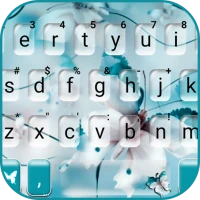Blue Butterfly Keyboard Theme