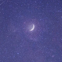 blue space moon theme