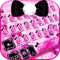 Pink Black Bowknot Theme