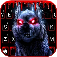 Dark Horror Wolf Keyboard Back