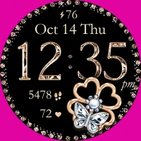 Diamond Butterfly Watch Face