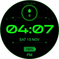 Matrix Digital Watch Face