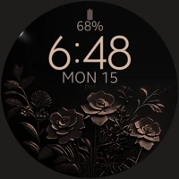 Bronze Blossom Watch Face