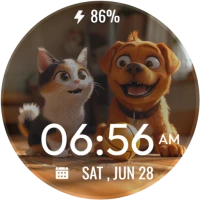 Pet Lovers Watch Face –Cat-Dog