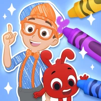 Coloring with Blippi & Friends