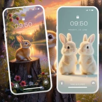 Cute Bunny Wallpaper HD 4K