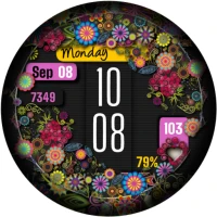 Flowers Elegant Watch Face