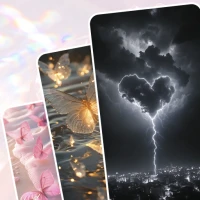 Aesthetic Pink Black Wallpaper