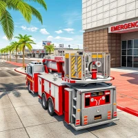 Fire Tuck Game Rescue Sim 3D