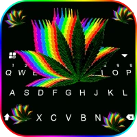 Neon Color Weed Live Keyboard 