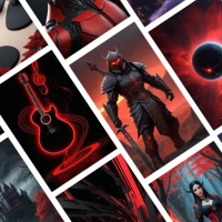 Red & Black Wallpapers - BG