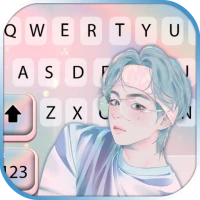 Cartoon Kpop Boy Keyboard Back