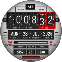 Digital Fliptime Watch face