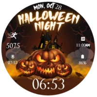 Halloween Night Animated Face