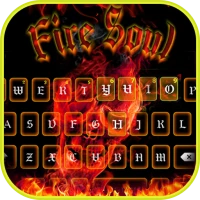 Fire Soul Skull Keyboard Theme