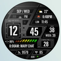 MD300 Digital watch face