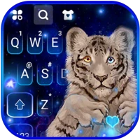 Galaxy Neon Tiger Keyboard The