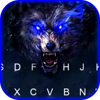 Mean Wild Wolf Keyboard Theme