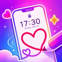 Lockscreen Drawing Couple